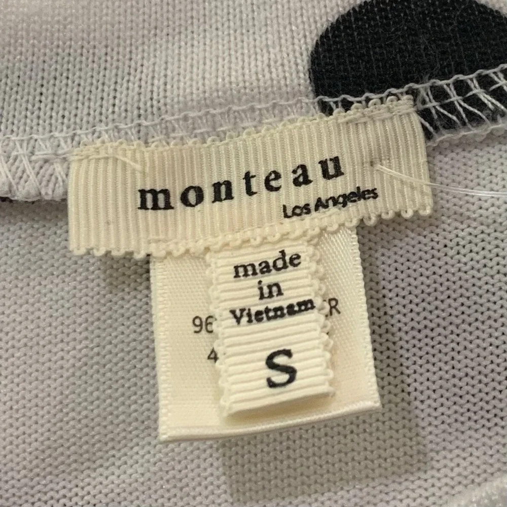 Monteau Big Girls Long Sleeve Hachi Twist Front Top Small New with Tags White